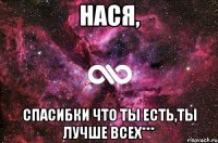 Нася, Спасибки что ты есть,ты лучше всех***