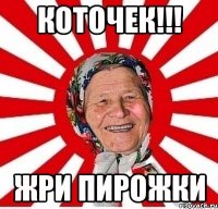 Коточек!!! Жри пирожки