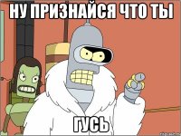 Ну признайся что ты ГУСЬ