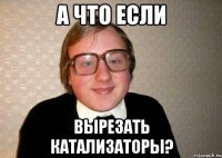 а что если вырезать катализаторы?