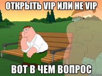 Открыть VIP или не VIP Вот в чем вопрос