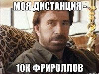 моя дистанция - 10к фрироллов