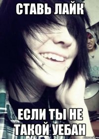 ставь лайк если ты не такой уебан