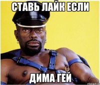 Ставь лайк если Дима гей