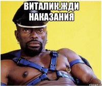 виталик,жди наказания 
