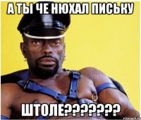 А ты че нюхал письку ШТОЛЕ???????