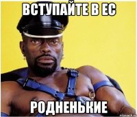 Вступайте в ЕС родненькие