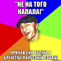 "не на того напала!" кричав син валіка в брекетах, покусаній собаці