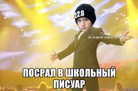  Посрал в школьный писуар