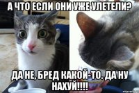 А что если они уже улетели? Да не, бред какой-то. Да ну нахуй!!!!