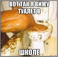 вот так я вижу туалет в школе