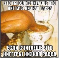 Это ты если считаешь что Ниггеры низкая расса если считаешь что Ниггеры низкая расса