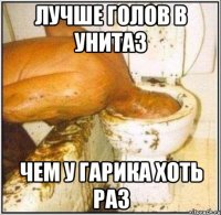 Лучше голов в унитаз Чем у гарика хоть раз