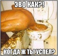 Эво как?! Когда ж ты успел?
