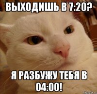 Выходишь в 7:20? Я разбужу тебя в 04:00!