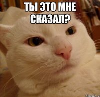 Ты это мне сказал? 