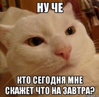 Ну че кто сегодня мне скажет что на завтра?