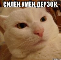 силён.умён.дерзок. 