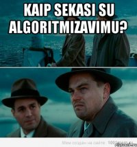 Kaip sekasi su algoritmizavimu? 