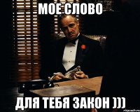 Мое слово Для тебя закон )))