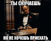 Ты скучаешь Но не хочешь приехать