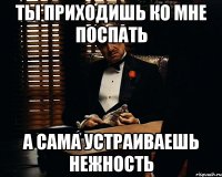 Ты приходишь ко мне поспать А сама устраиваешь нежность