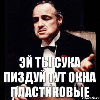 эй ты сука пиздуй тут окна пластиковые