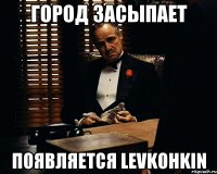 город засыпает появляется LevKohkin