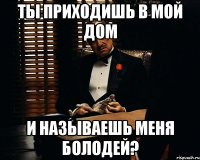 ты приходишь в мой дом и называешь меня болодей?