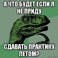 А что будет если я не приду сдавать практику летом?