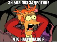 эй бля лох задротик ! что нахуй надо ?