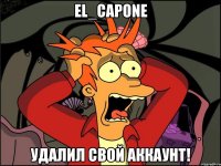 El_Capone Удалил свой аккаунт!