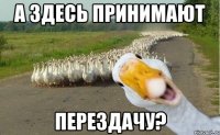 А здесь принимают Перездачу?