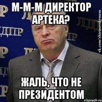 м-м-м Директор Артека? Жаль, что не президентом