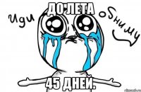 До Лета 45 дней.