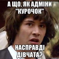 А ЩО, ЯК АДМІНИ "КУРОЧОК" НАСПРАВДІ ДІВЧАТА?