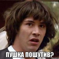  пушка пошутив?