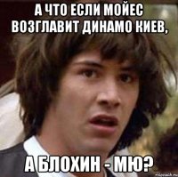 А что если Мойес возглавит Динамо Киев, а Блохин - МЮ?