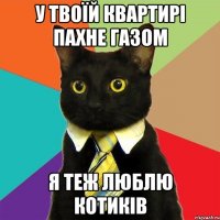 у твоїй квартирі пахне газом я теж люблю котиків