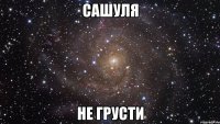 САШУЛЯ НЕ ГРУСТИ