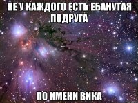 Не у каждого есть ебанутая подруга По имени Вика