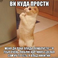 Ви куда прости Меня дк рока влада пожалуста^^я тебя очень люблю.картинку сделал сам ну то есть я влад никитин