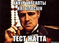 АЙНУР УАТСАПТЫ НЯГЫЛАСЫН ТЕСТ ЖАТТА