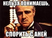 Нельзя понимаешь, Спорить с Аней