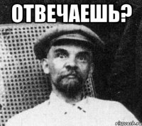 Отвечаешь? 