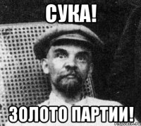 сука! золото партии!