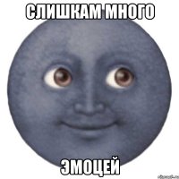 СЛИШКАМ МНОГО ЭМОЦЕЙ