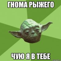 Гнома рыжего Чую я в тебе