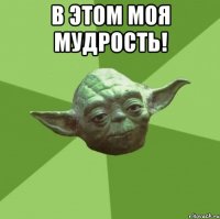 В этом моя мудрость! 