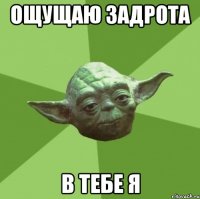ощущаю задрота в тебе я